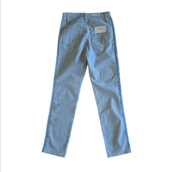 AG Adriano Goldschmied Isabelle Side Panel High Rise Straight Crop Jeans Size 25 - Picture 5 of 16